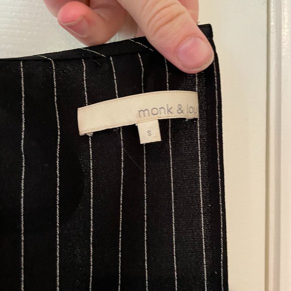 Monk and Lou Black pinstripe jumpsuit - Picture 2 of 5